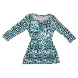 L.A. Movers Girl Blue Geometric Shirt For Kids